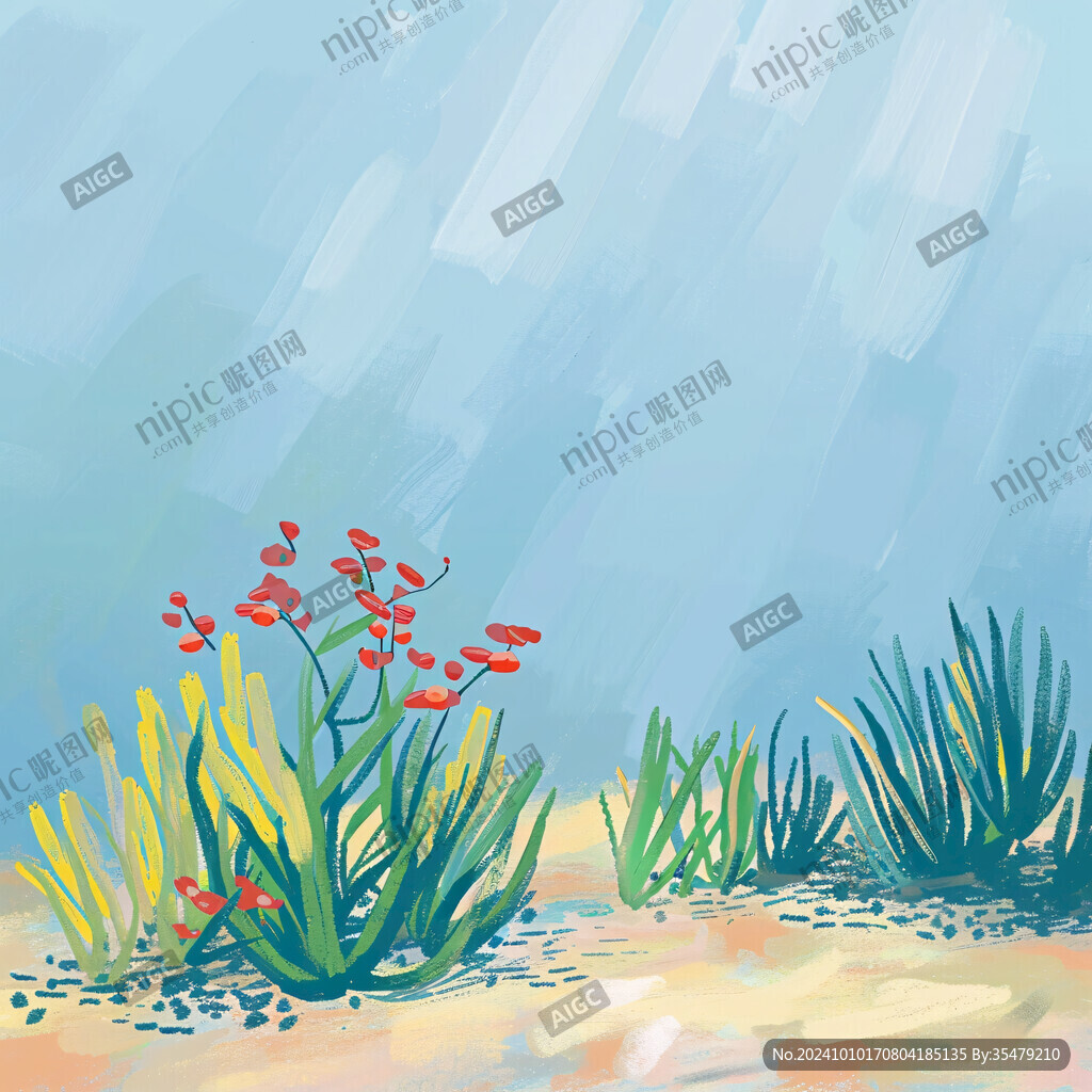 珊瑚礁插画