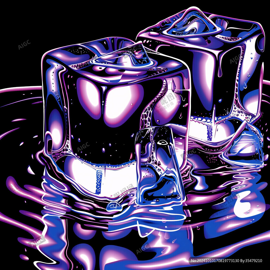 冰砖插画