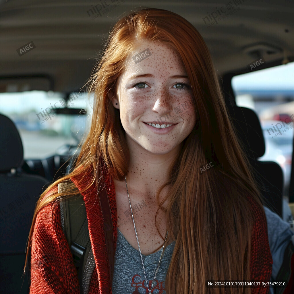 满脸雀斑的儿童