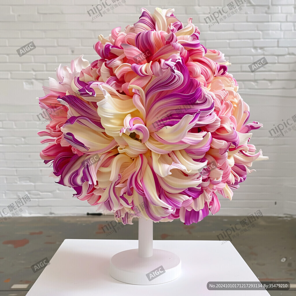 大型纸花展示设计