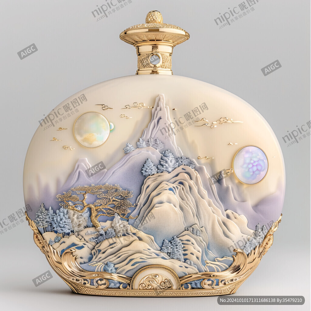 大坛酒瓶效果图
