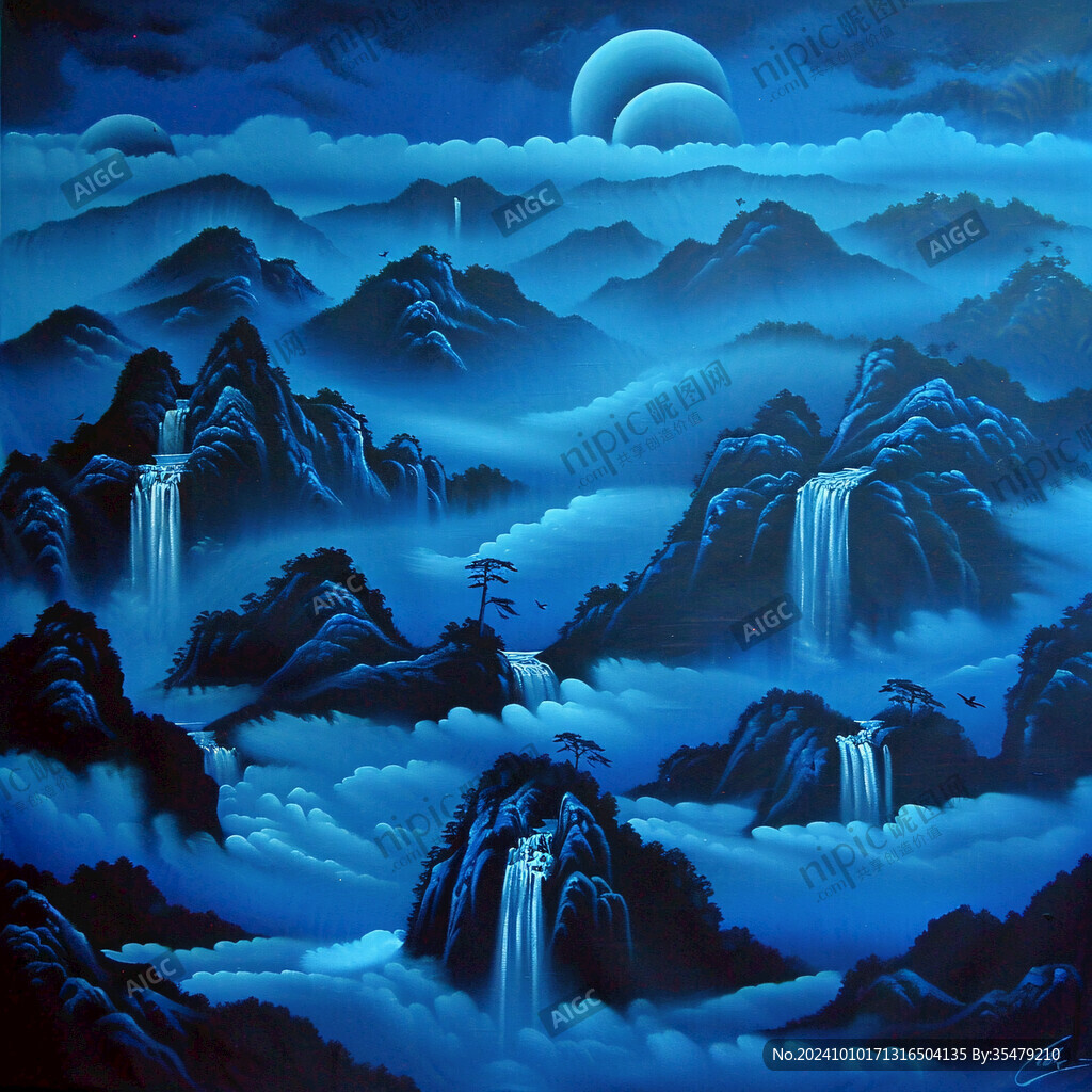高山流水壁画