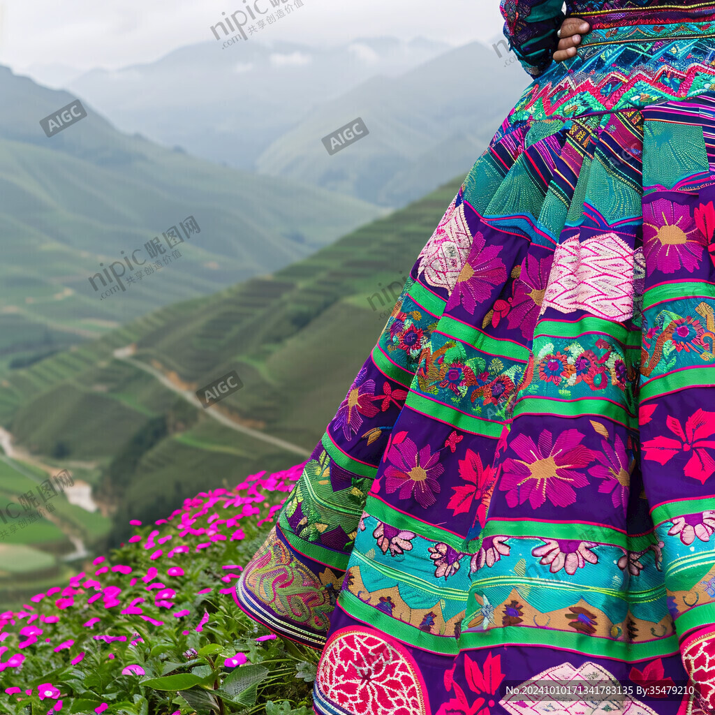 苗族服饰细节