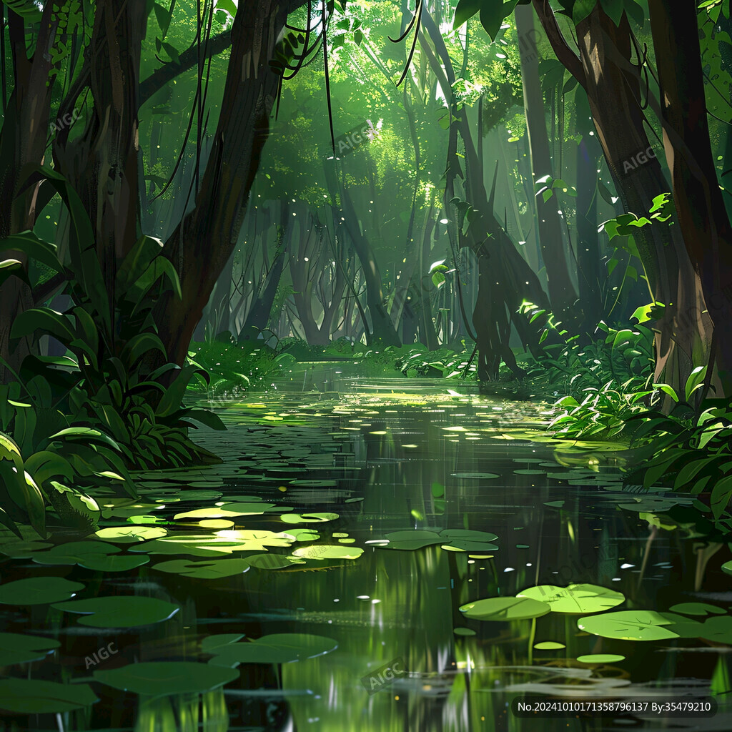 雨林插画