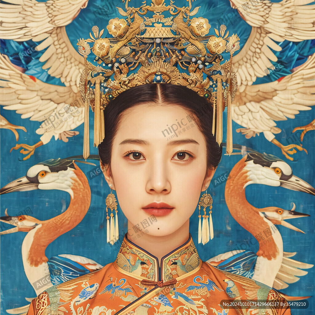 国潮凤冠霞