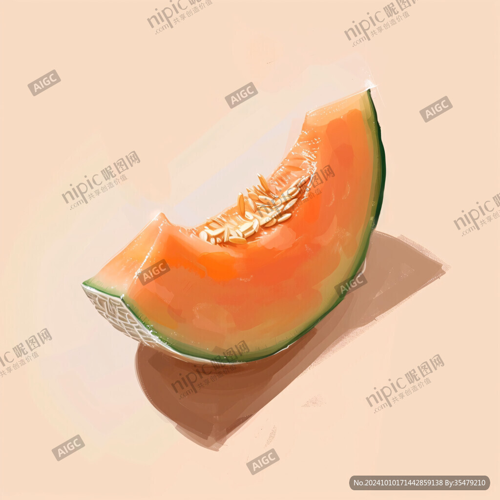 硒砂瓜插画