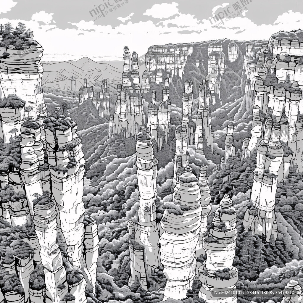 物茂土林插画
