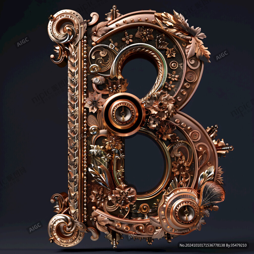 金色金属机械数字