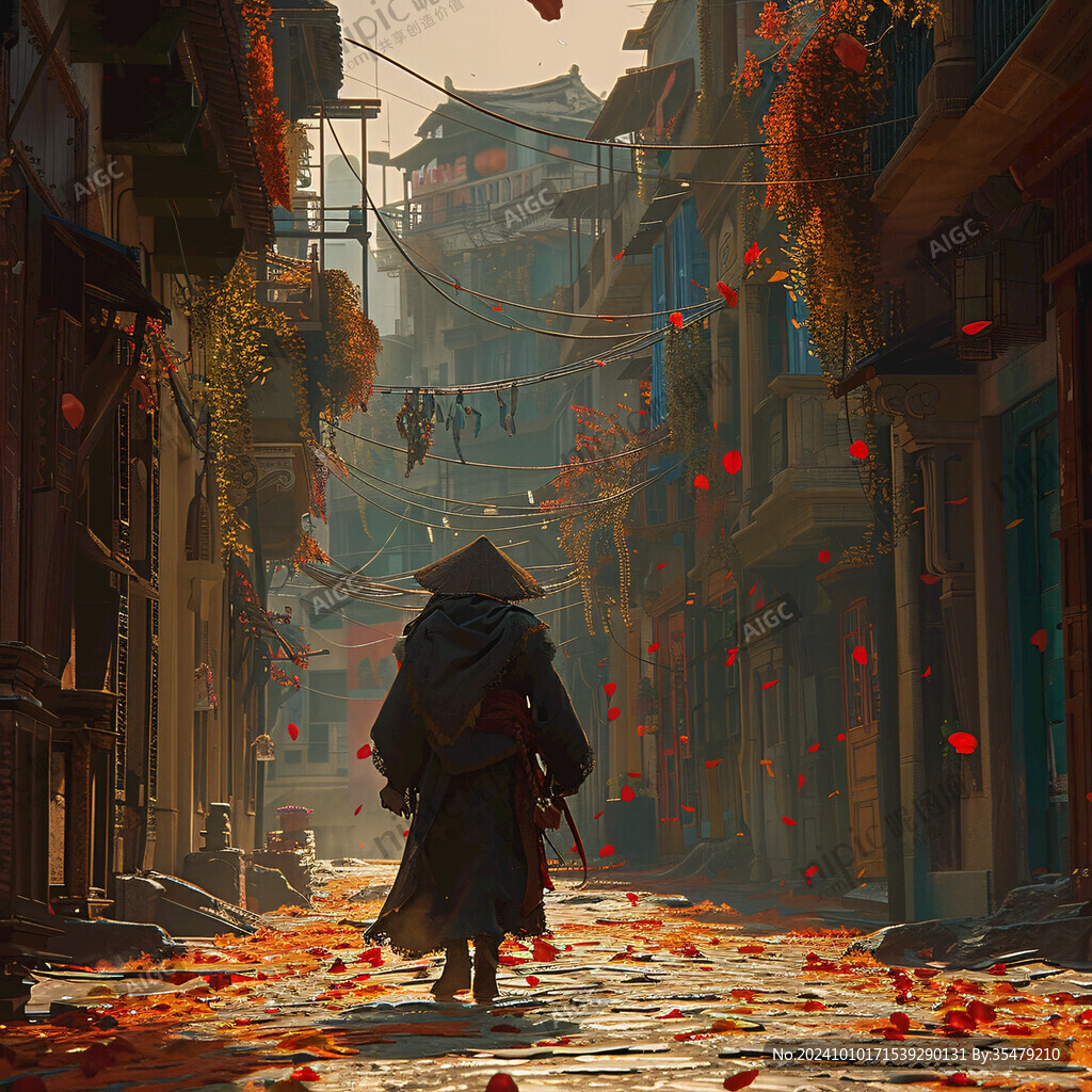 人物大场景插画