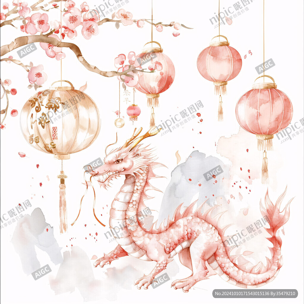 龙年手提卡通龙灯