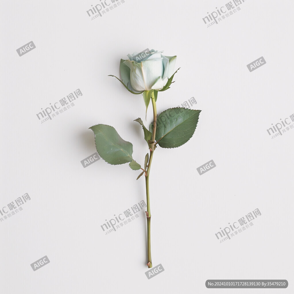 淡绿色玫瑰花