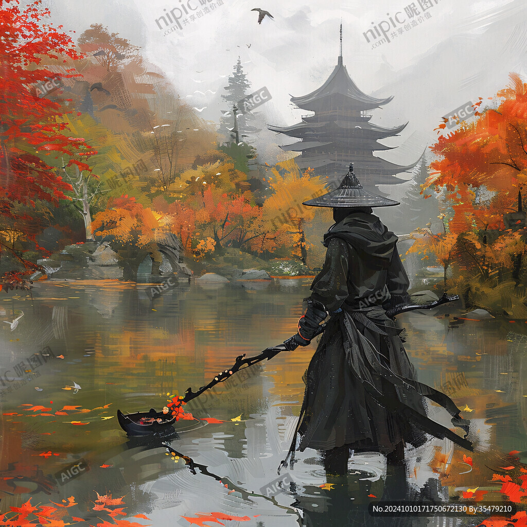 插画江湖武侠海报