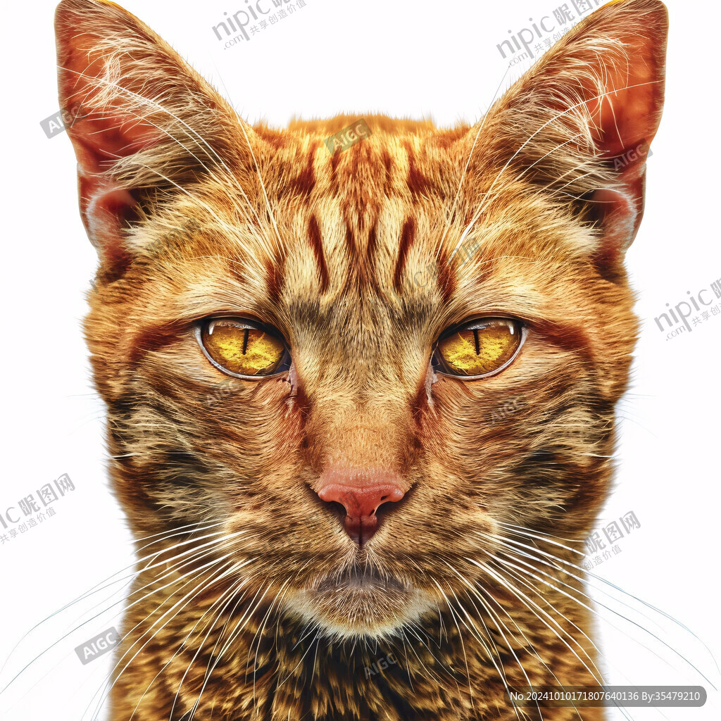 写实猫毛茸茸宠物插画