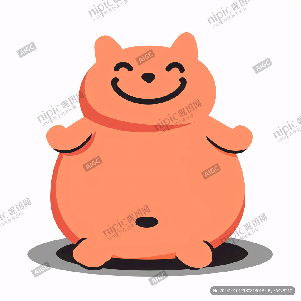 大胖橘可爱猫咪插画