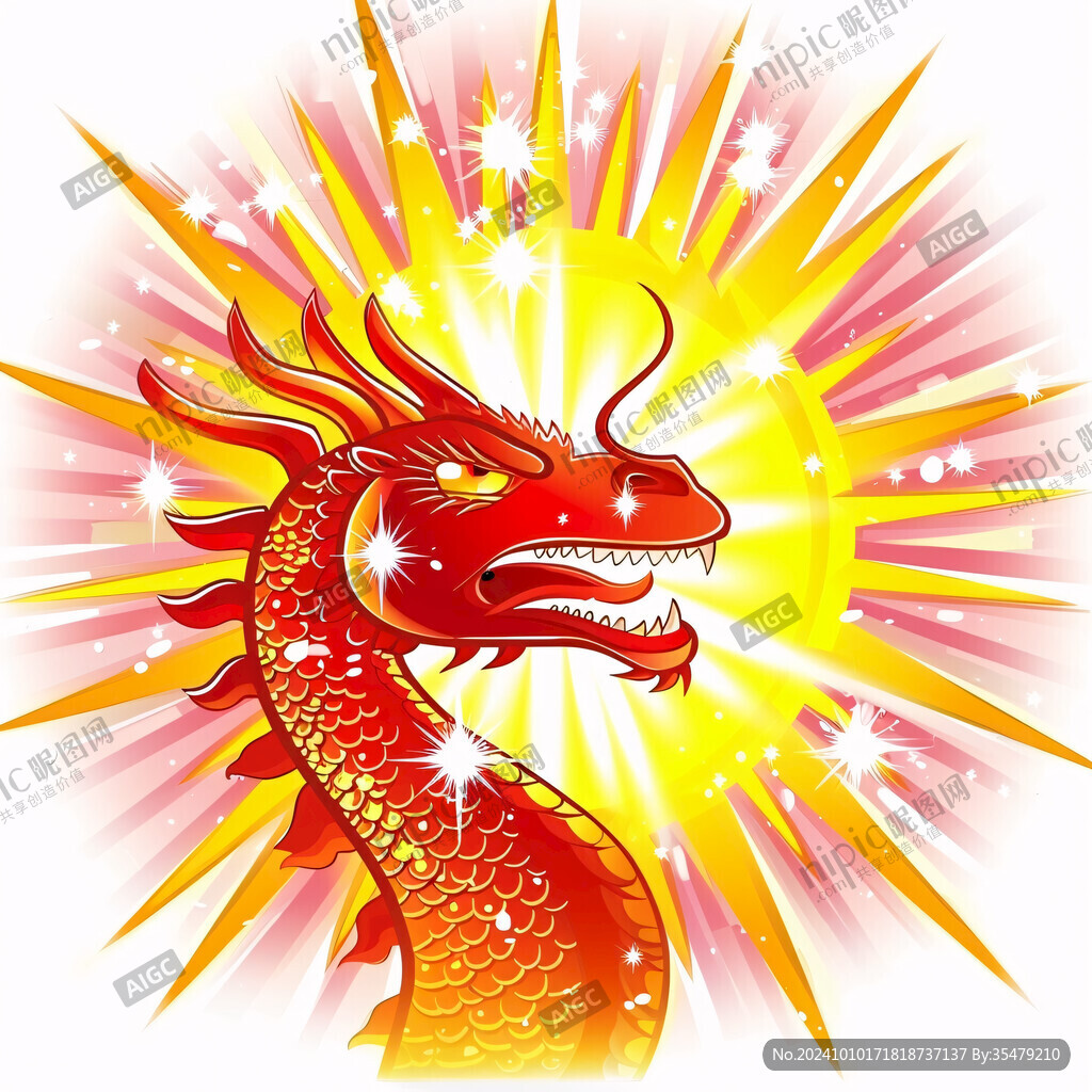 龙年生意兴龙素材