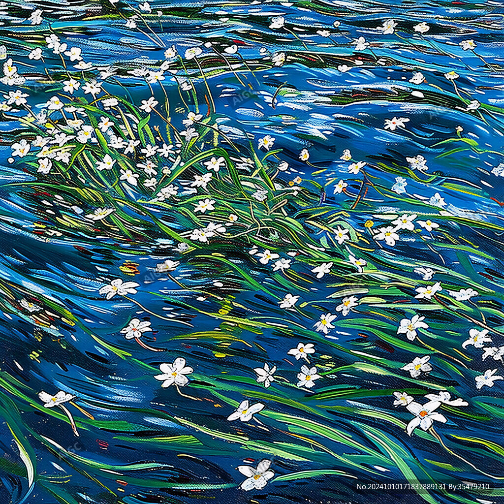 水仙花壁画