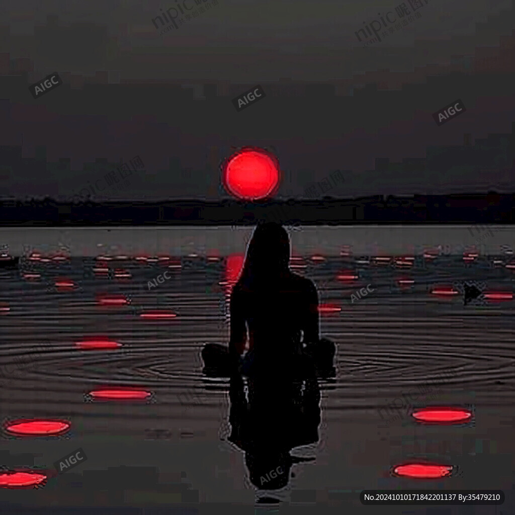水上许愿灯