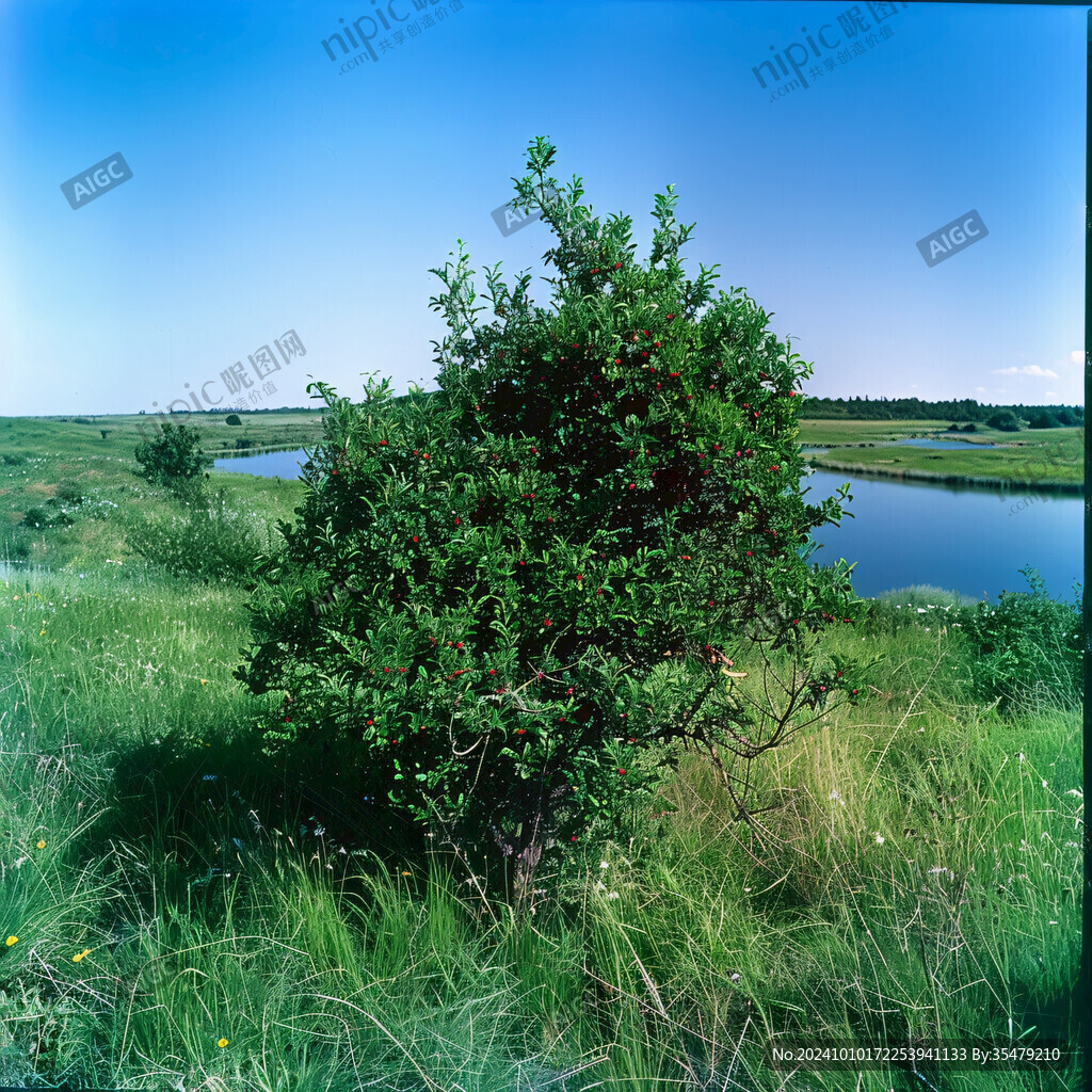 黑瞎子岛湿地灌木丛