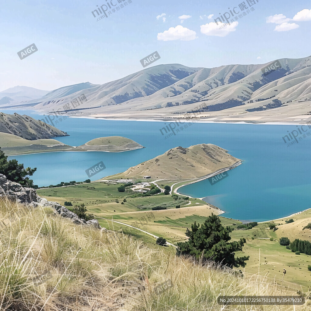 新西兰湖泊湖水