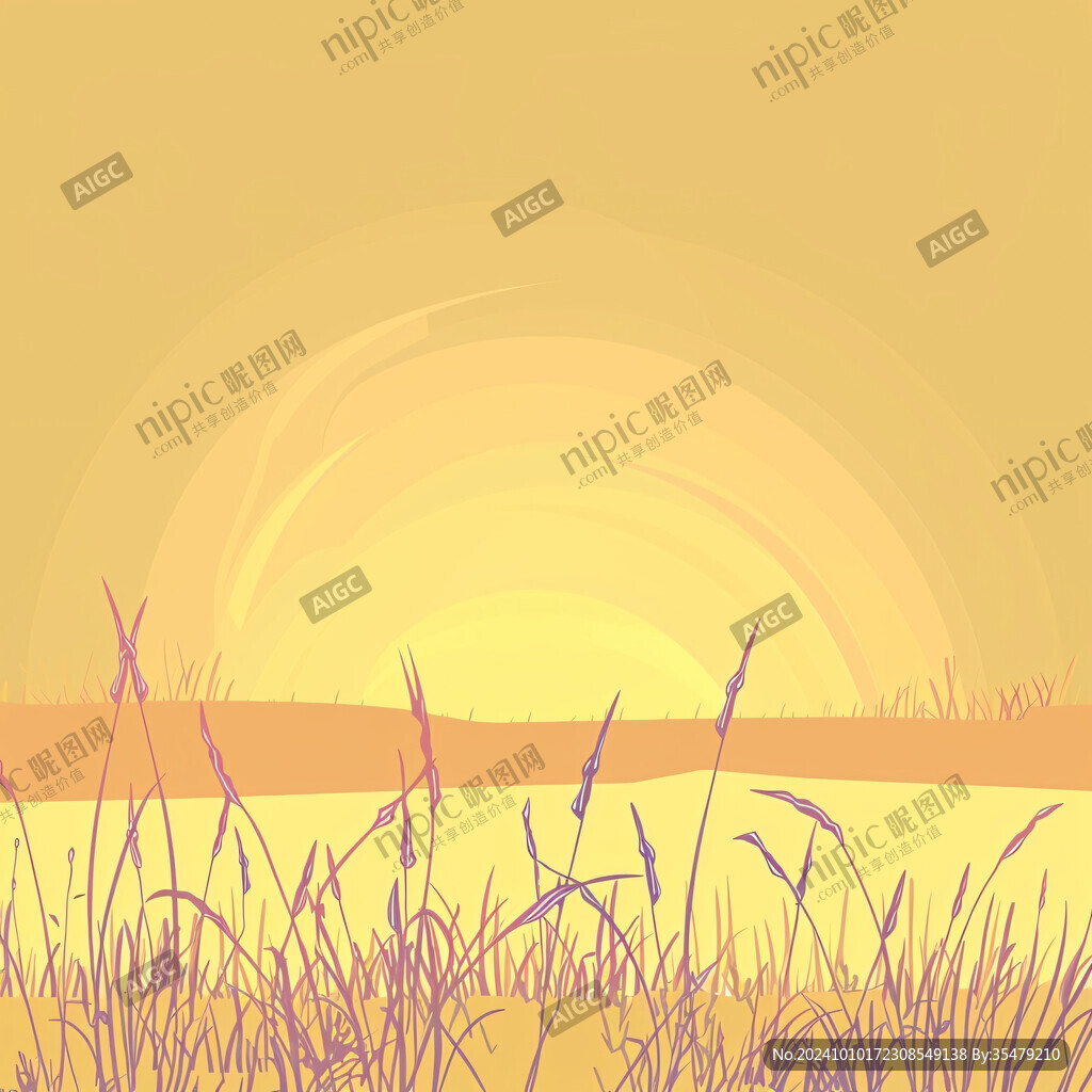 早晨阳光插画