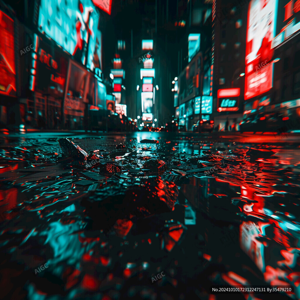 场景赛博插画