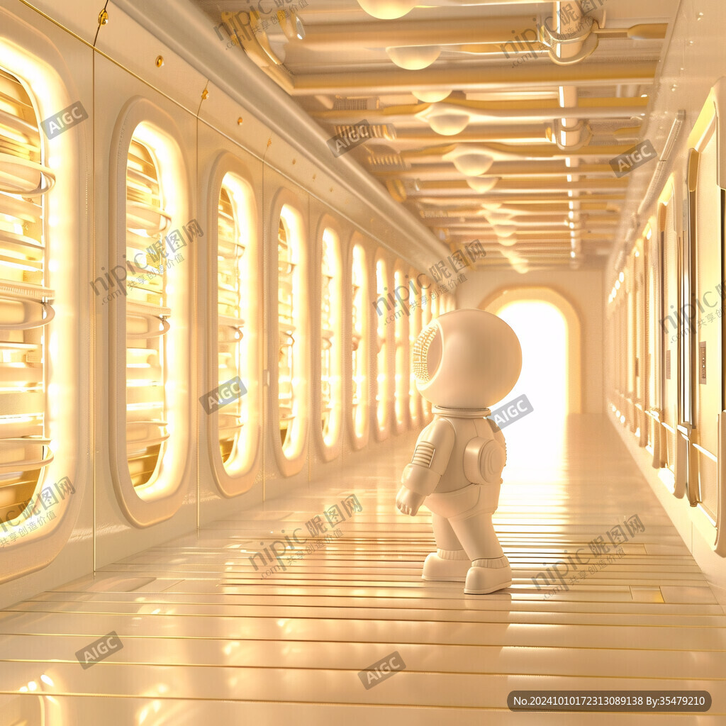 米色简洁人文走道