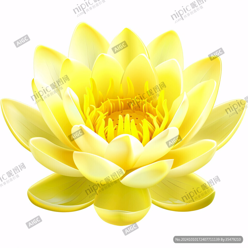 莲花烫金素材