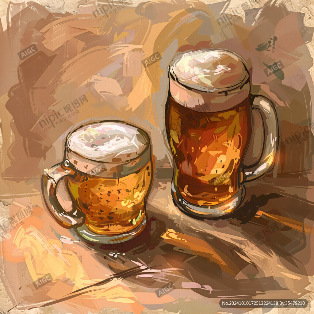 啤酒点装饰画