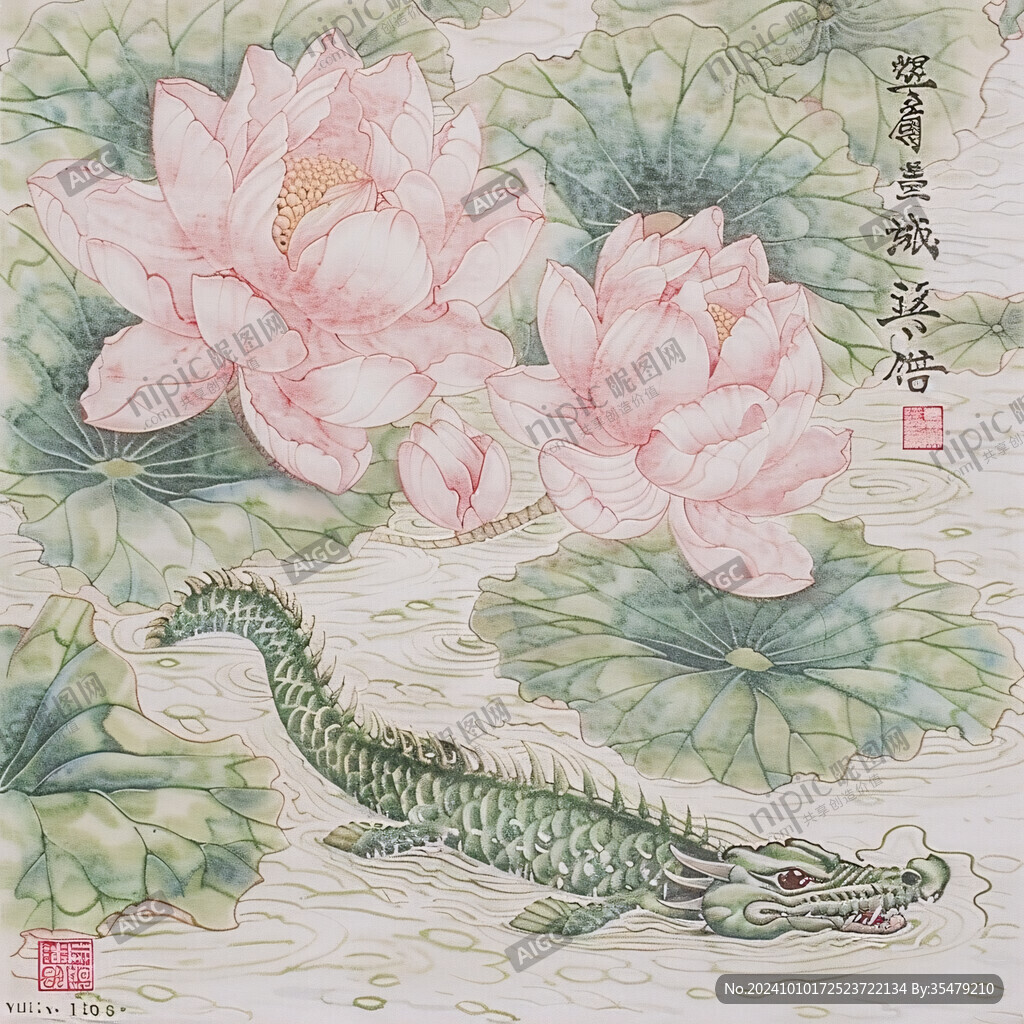 扬子鳄插画
