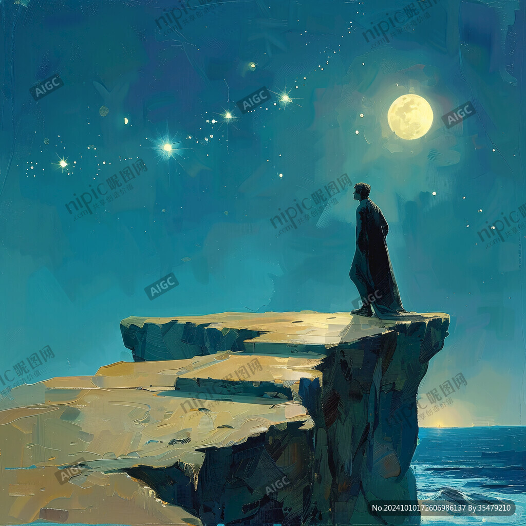 星辰大海男孩背影