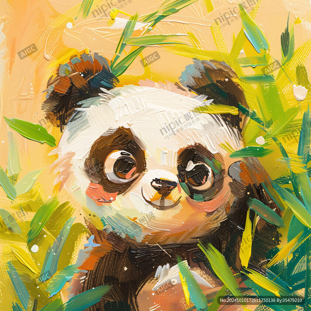 小熊猫插画