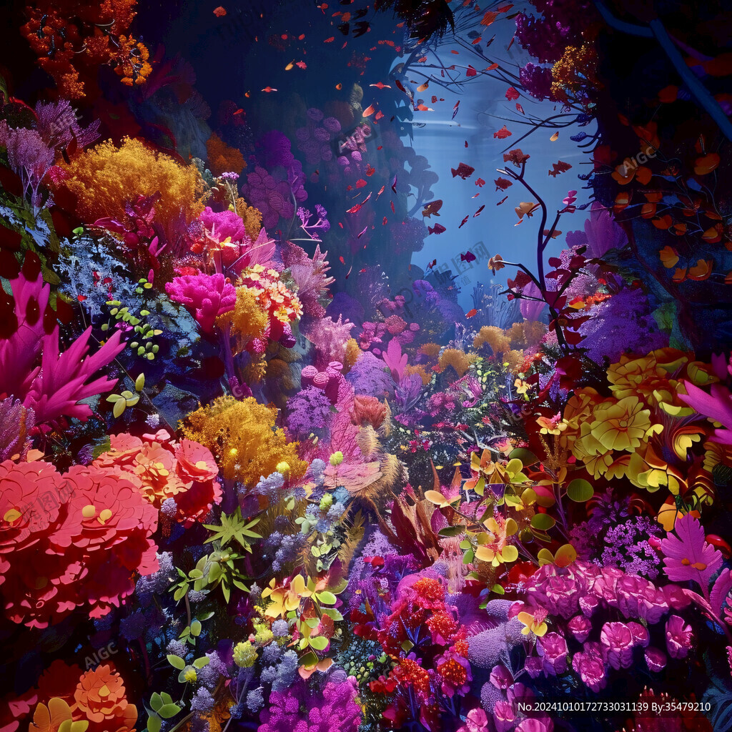 海底世界立体画