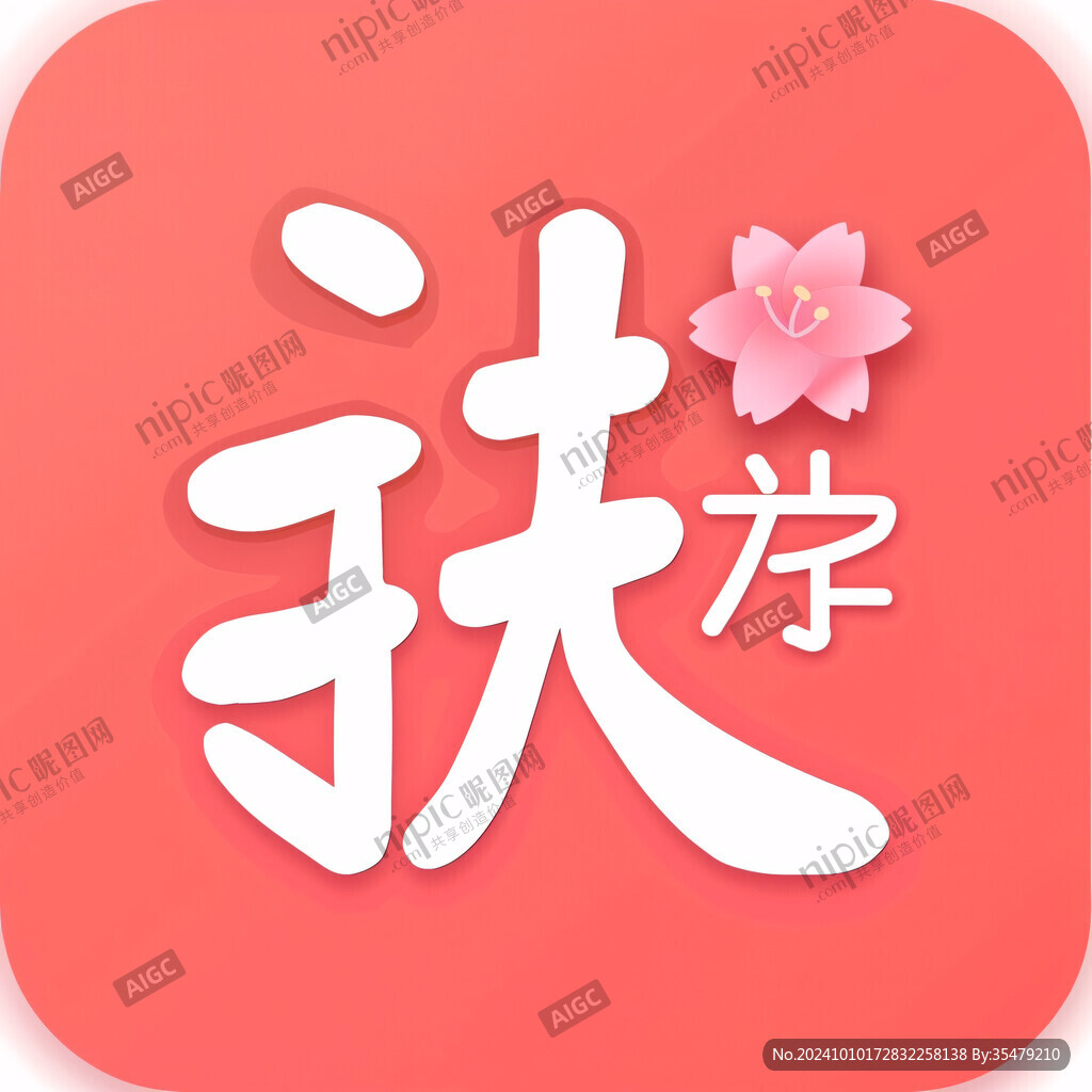 樱花卡通字