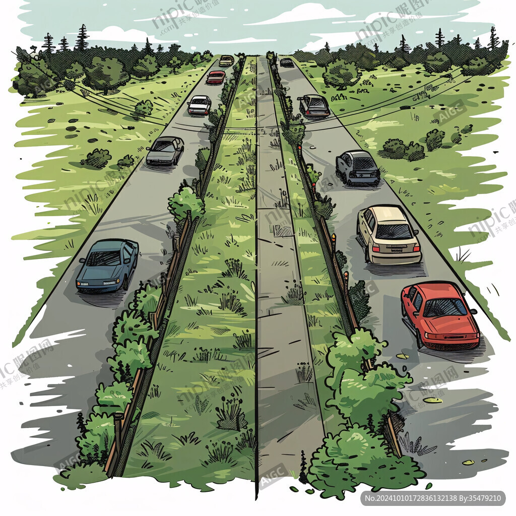 公路风景画