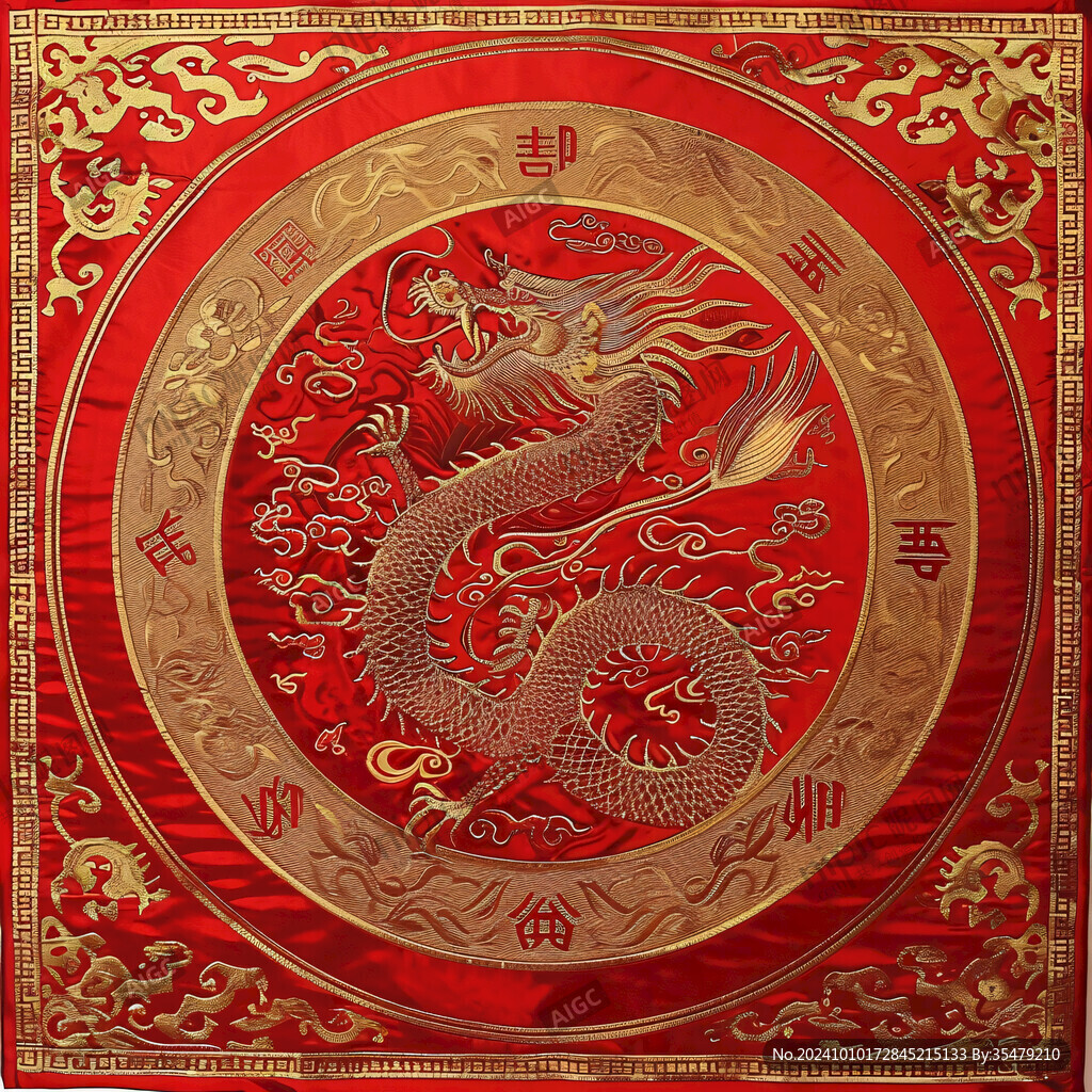 龙年地毯插画