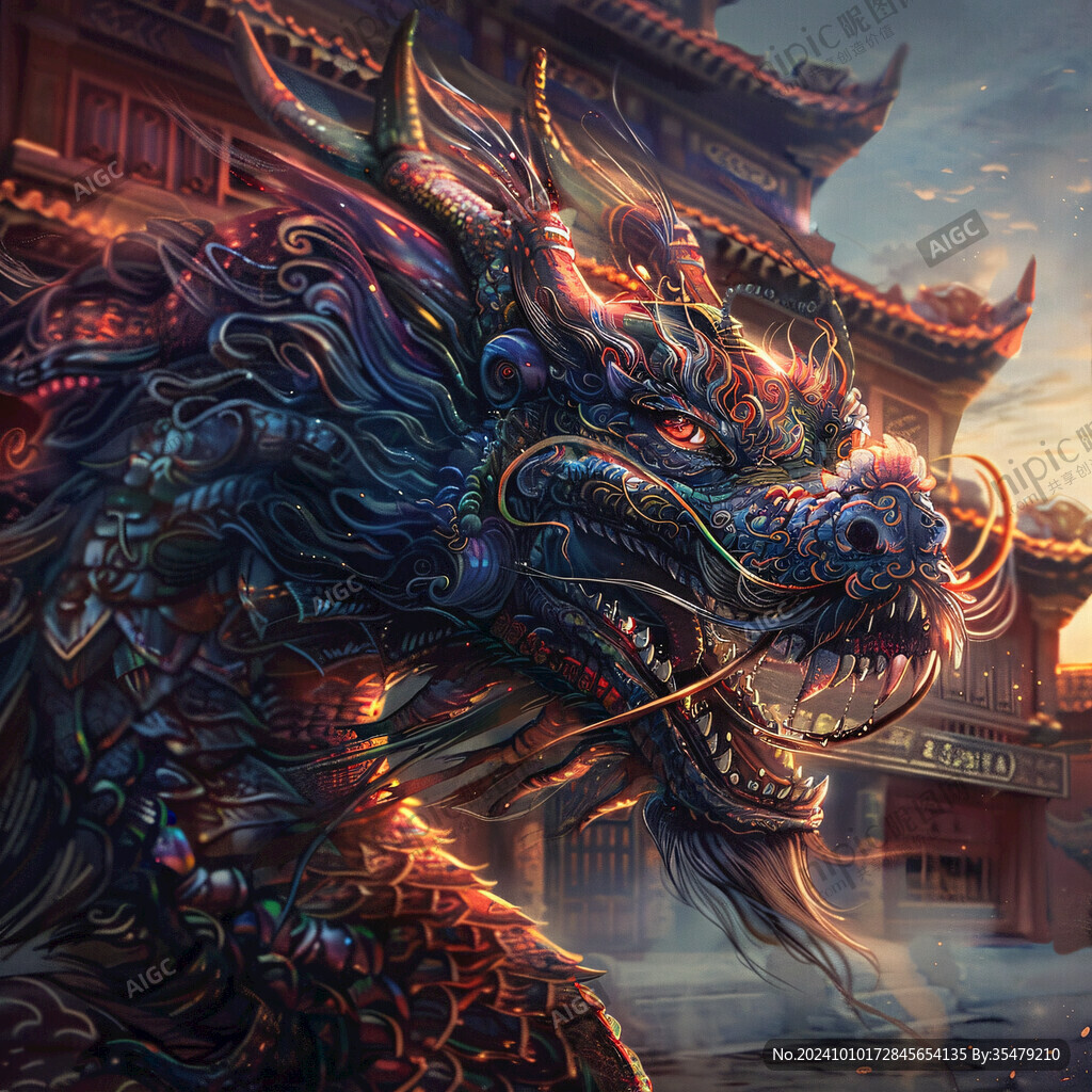 插画龙年插画