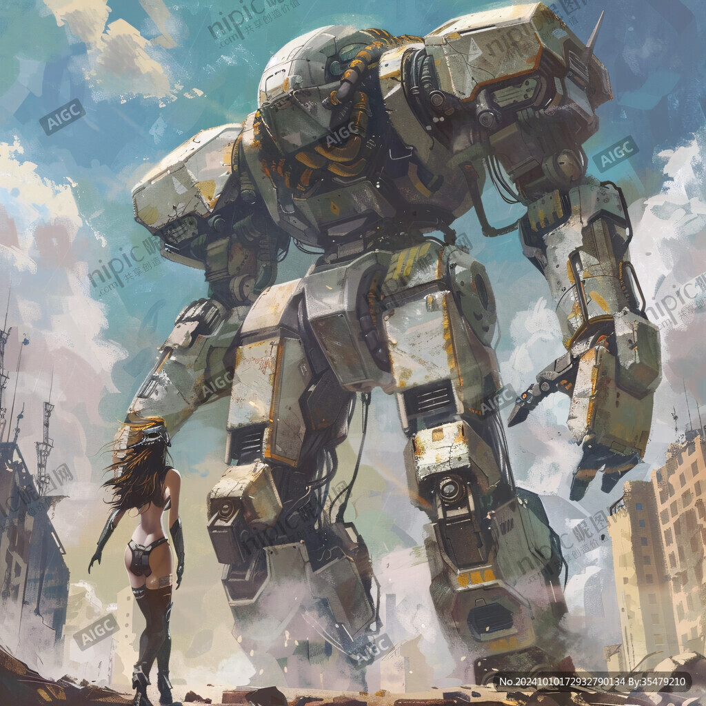 机甲风卡通人物