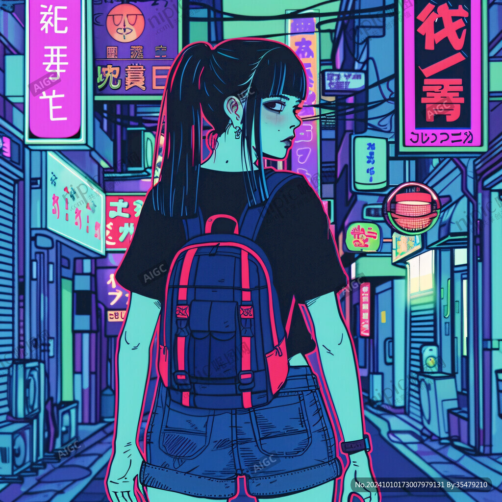 赛博朋克潮流人物
