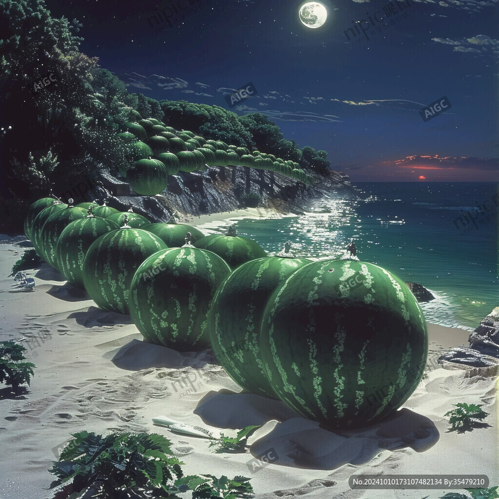 西瓜装饰画