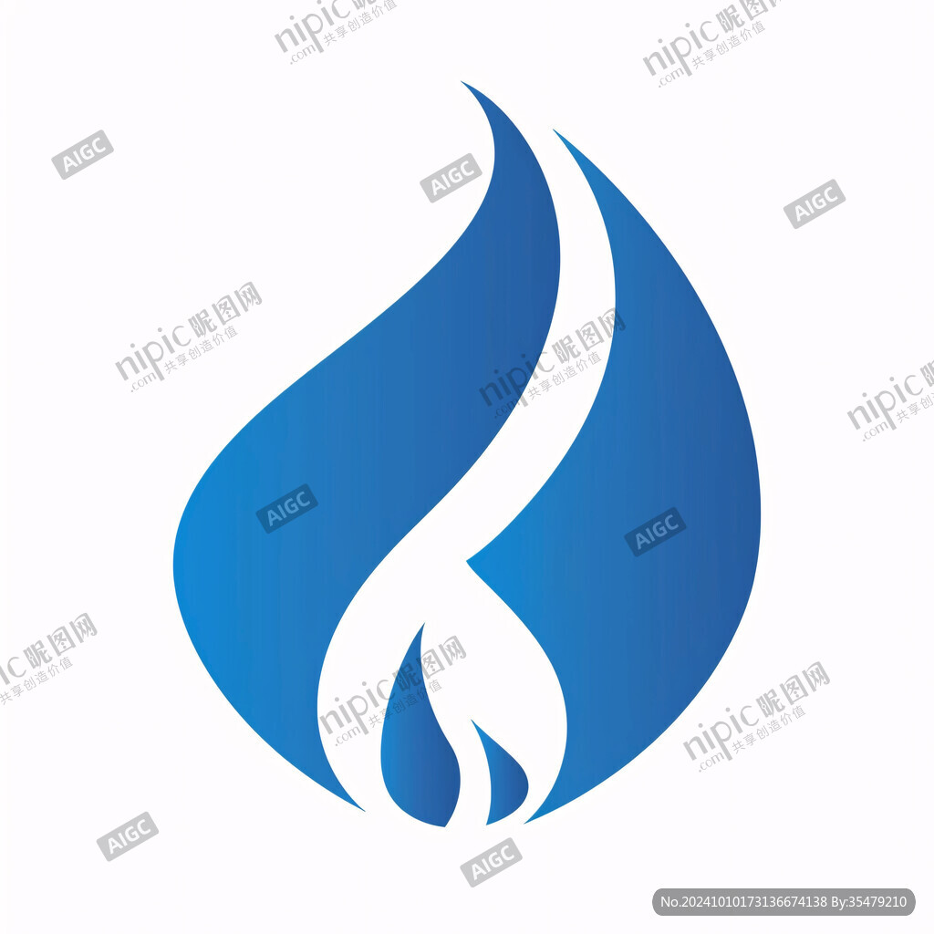 供水标志浪花logo
