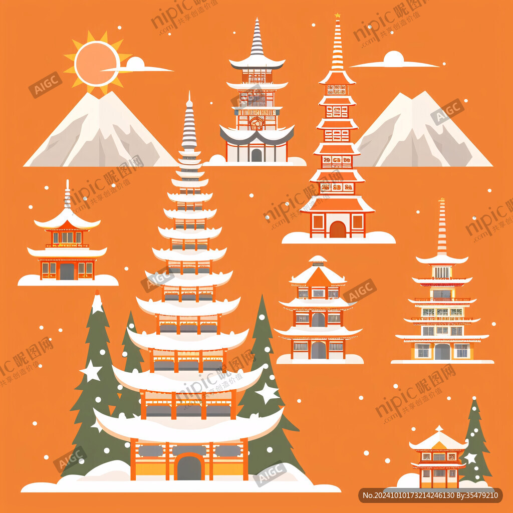 万寿塔插画