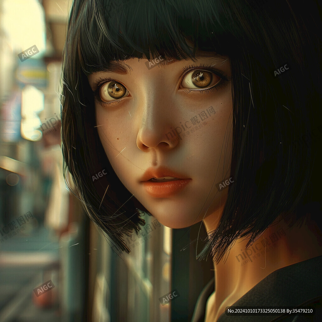 写实人物插画