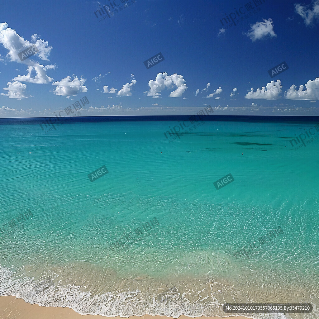 海滩蓝天海水