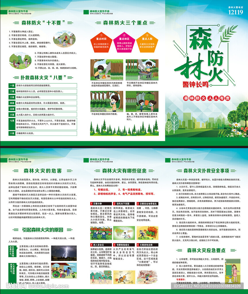 森林防火宣传页
