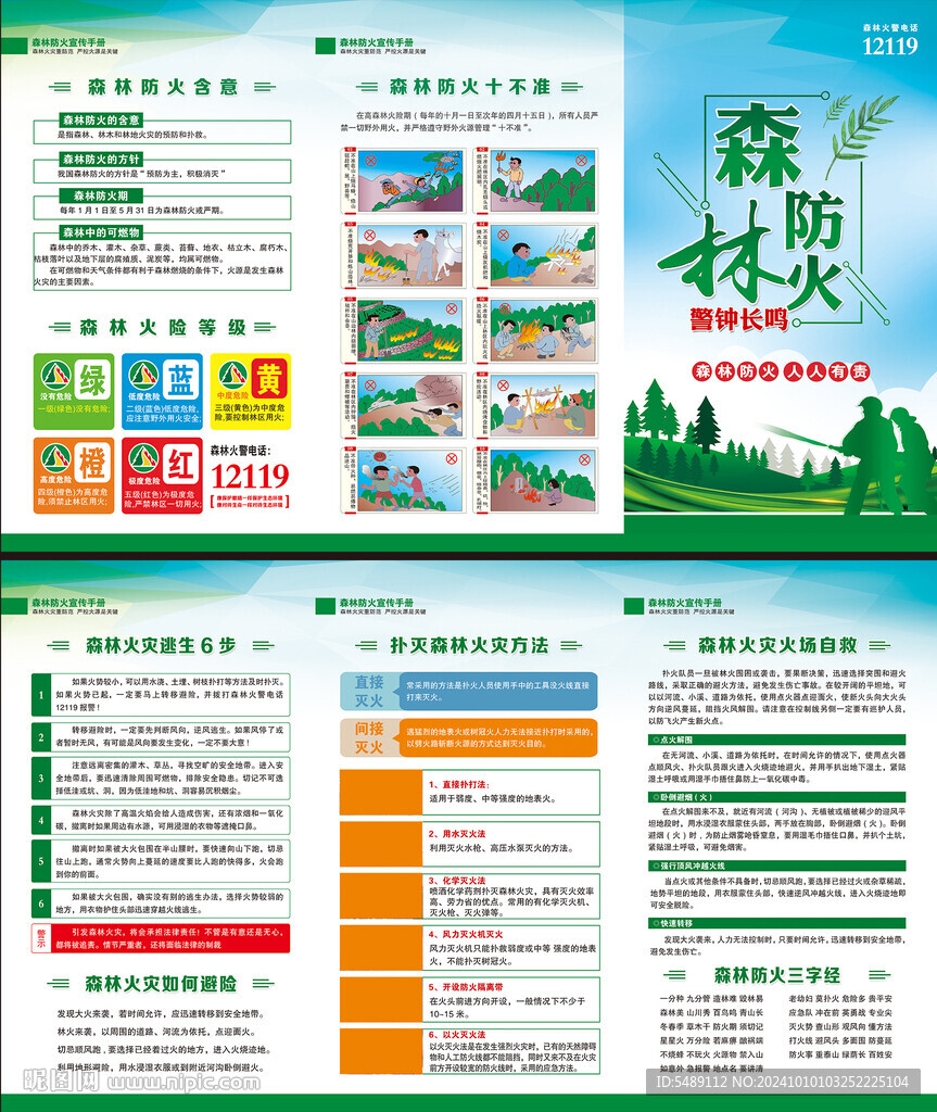 森林防火宣传页