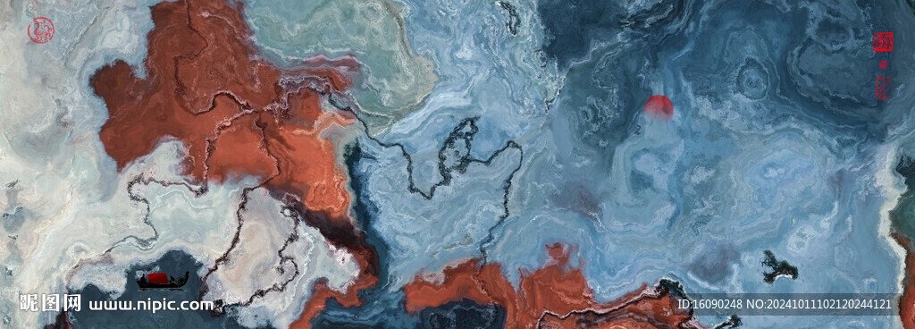 水墨禅意肌理