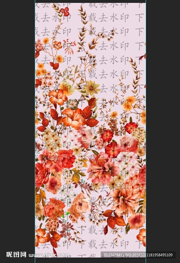 大牌 手绘花