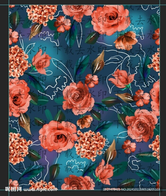手绘花