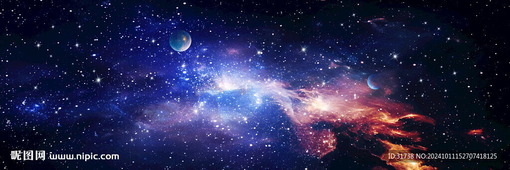 黑色星空背景天花软膜