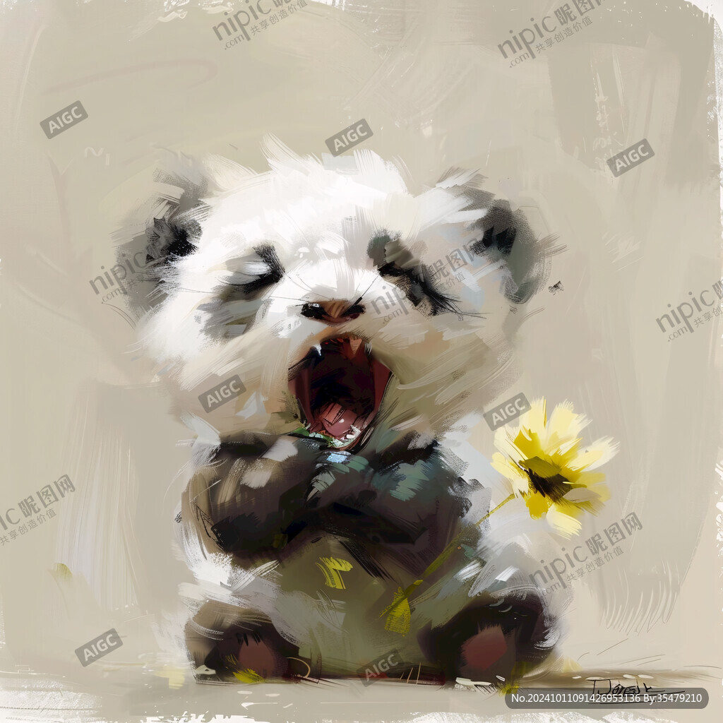 熊猫宝宝插画